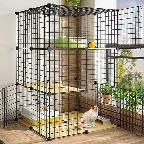 Katzenkäfig für den Innenbereich, Katzenzaun aus Metalldraht, DIY-Meerschweinchenkäfig, Hundekäfig, einfach zu montieren, Stabiler, langlebiger, abnehmbarer Katzenzaun, geeignet fü Katzenkäfig für den Innenbereich, Katzenzaun aus Metalldraht, DIY-Meerschweinchenkäfig, Hundekäfig, einfach zu montieren, Stabiler, langlebiger, abnehmbarer Katzenzaun, geeignet fü von AEGCAOJH