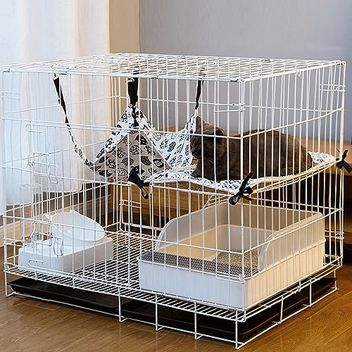 Katzenkäfig für den Innenbereich, Katzenzaun für den Haushalt, faltbar, Hundekäfig aus massivem Draht, Käfig für Meerschweinchen, geeignet für Kleintiere, Welpen, Katzentransporter Katzenkäfig für den Innenbereich, Katzenzaun für den Haushalt, faltbar, Hundekäfig aus massivem Draht, Käfig für Meerschweinchen, geeignet für Kleintiere, Welpen, Katzentransporter von AEGCAOJH