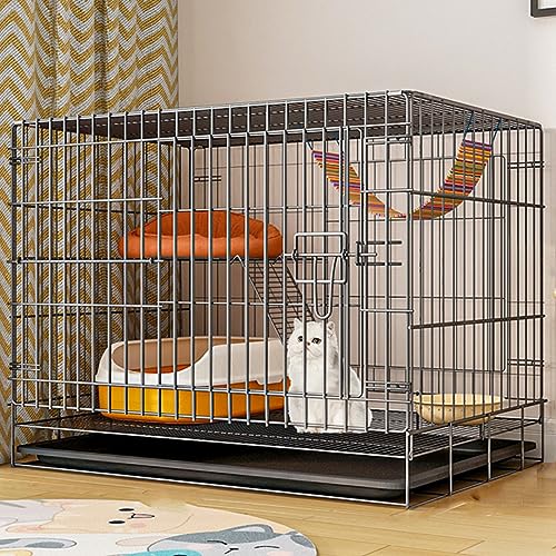 Katzenkäfig für den Innenbereich, großer Freiraum, mehrstufige Wohnumgebung, Draht-Katzenzaun, bequemer Hunde-/Meerschweinchenkäfig, Katzenzaun für den Außenbereich, ideal für Katz Katzenkäfig für den Innenbereich, großer Freiraum, mehrstufige Wohnumgebung, Draht-Katzenzaun, bequemer Hunde-/Meerschweinchenkäfig, Katzenzaun für den Außenbereich, ideal für Katz von AEGCAOJH