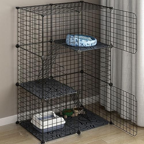Katzenzaun für den Innenbereich, abnehmbar, DIY-Katzenkäfig aus Metall, Frettchenkäfig, Hundekäfig, Katzenzaun, Katzentransporter, Außenbereich, Wohnmobil, Camping-Katzenzaun, Katz Katzenzaun für den Innenbereich, abnehmbar, DIY-Katzenkäfig aus Metall, Frettchenkäfig, Hundekäfig, Katzenzaun, Katzentransporter, Außenbereich, Wohnmobil, Camping-Katzenzaun, Katz von AEGCAOJH