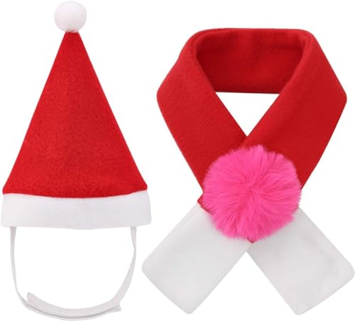 AEGISTO Haustier-Weihnachtskostüme, Haustier-Weihnachtsmannmütze, Schal für Katzen und Welpen, Haustier-Erntedankfest, Weihnachten, Neujahr, Party-Kostüme, Verkleiden AEGISTO Haustier-Weihnachtskostüme, Haustier-Weihnachtsmannmütze, Schal für Katzen und Welpen, Haustier-Erntedankfest, Weihnachten, Neujahr, Party-Kostüme, Verkleiden von AEGISTO