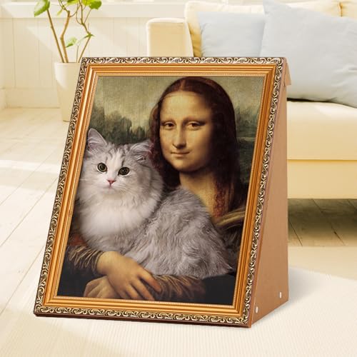 AEMUYA Mona Lisa Kratzbett für Katzen, 3D-Kunst-Armlehnen-Design, 22,7 kg, umweltfreundlicher Karton, keine Werkzeugmontage für Katzen/Kaninchen AEMUYA Mona Lisa Kratzbett für Katzen, 3D-Kunst-Armlehnen-Design, 22,7 kg, umweltfreundlicher Karton, keine Werkzeugmontage für Katzen/Kaninchen von AEMUYA