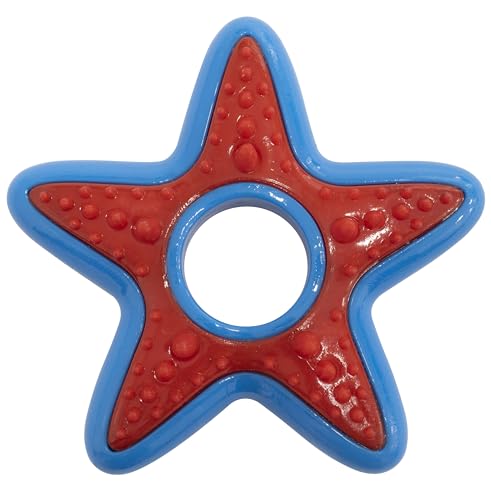 AERZETIX - C68588 - Kauspielzeug für Hunde in Sternform 85 mm - wurf- und fangspiele für Haustiere - aus Gummi - Farbe blau/rot AERZETIX - C68588 - Kauspielzeug für Hunde in Sternform 85 mm - wurf- und fangspiele für Haustiere - aus Gummi - Farbe blau/rot von AERZETIX