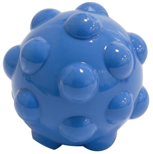 AERZETIX - C68607 - Spielzeug mit ton interaktives kauspielzeug in Form Einer reliefkugel Ø63 mm für Hunde - wurf- und fangspiele für Haustiere - aus Gummi - Farbe blau von AERZETIX
