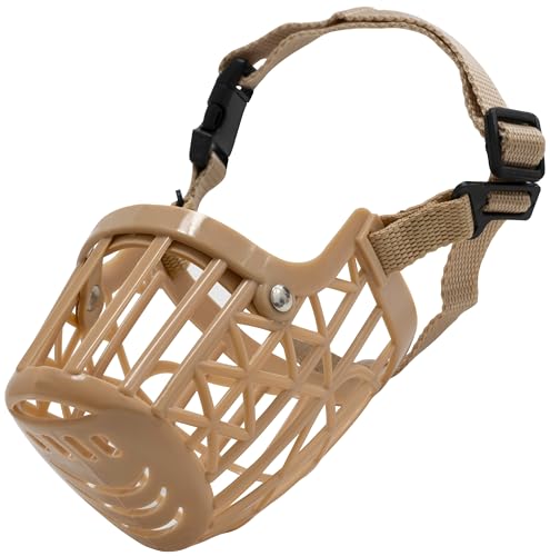 AERZETIX - C68671 - Mundschutz, maulkorb, maulkörb - verstellbar - für Hunde 55x34x11 cm - zubehör für den Spaziergang - beige Farbe - aus Kunststoff - Sicherheit, Haustiere, Schnauze AERZETIX - C68671 - Mundschutz, maulkorb, maulkörb - verstellbar - für Hunde 55x34x11 cm - zubehör für den Spaziergang - beige Farbe - aus Kunststoff - Sicherheit, Haustiere, Schnauze von AERZETIX