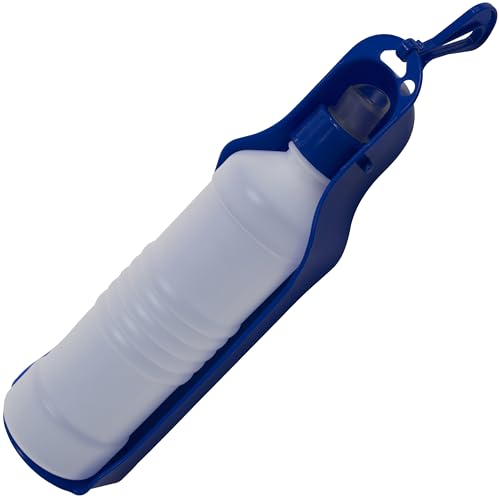 AERZETIX - C68676 - Tragbarer, Faltbarer wasserspender für Hunde - aus Kunststoff - wasserflasche für Hunde wandern Trinken - 500 ml - Farbe blau von AERZETIX