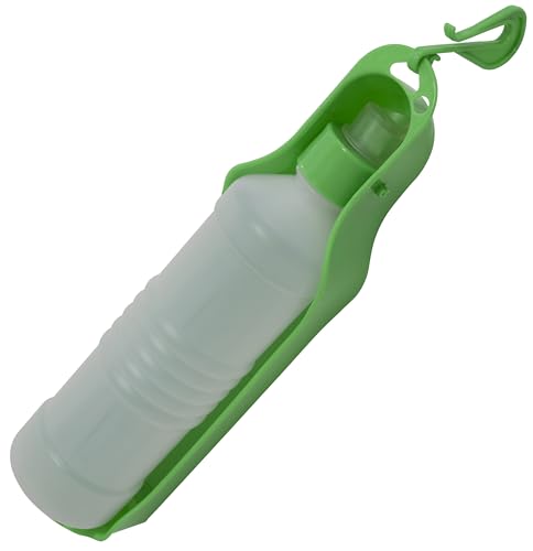 AERZETIX - C68679 - Tragbarer, Faltbarer wasserspender für Hunde - aus Kunststoff - wasserflasche für Hunde wandern Trinken - 500 ml - Farbe grün von AERZETIX