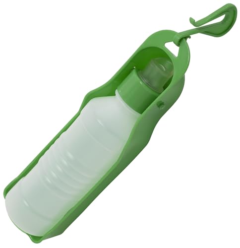 AERZETIX - C68683 - Tragbarer, Faltbarer wasserspender für Hunde - aus Kunststoff - wasserflasche für Hunde wandern Trinken - 350 ml - Farbe grün von AERZETIX