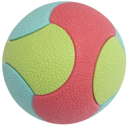 AERZETIX - C71386 - Kauspielzeugball für Hunde Ø65 mm - interaktive wurfspiele apportieren von haustieren - aus Gummi - Farbe türkis grün rosa von AERZETIX