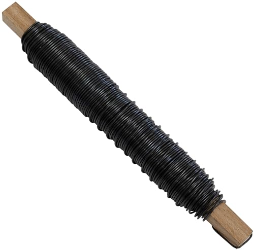 AERZETIX - K36214 - Spule Blumendraht 0.8 mm x 25 m - aus Metall - Farbe Glattschwarz AERZETIX - K36214 - Spule Blumendraht 0.8 mm x 25 m - aus Metall - Farbe Glattschwarz von AERZETIX