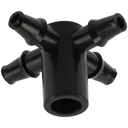 AERZETIX - Satz mit 10 Verteiler 4 Wege für Mikro Bewässerung Ø5 mm für automatisches Tropfbewässerungssystem - Schlauchverbinder von AERZETIX