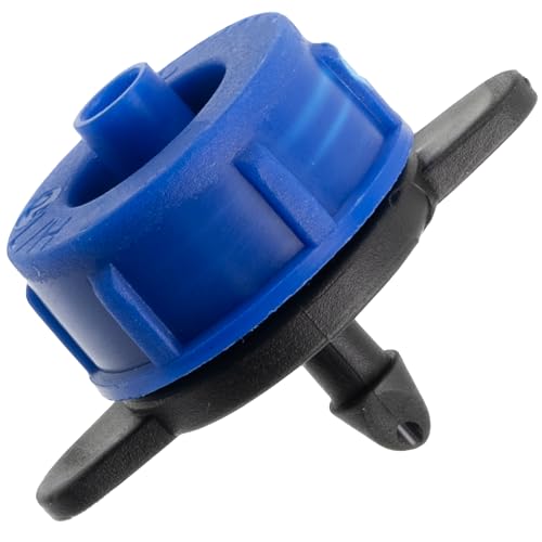 AERZETIX – Set mit 10 Tropfbewässerung Düsen, Durchflussmenge 24 Liter pro Stunde l/h – Tropfbewässerungssystem, Bewässerungsausrüstung für den Garten – aus Kunststoff – Farbe: Blau von AERZETIX