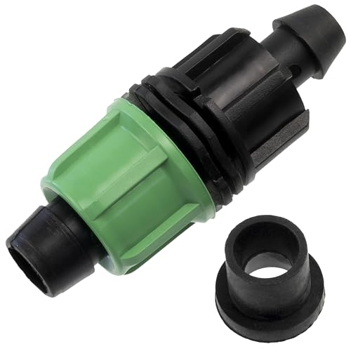 AERZETIX - Set mit 12 Startverbindern mit Dichtung für Tropfbewässerungsschlauch Ø16mm | automatisches Bewässerungssystem Gartengeräte Grünflächen Gemüsegarten | aus Kunststoff von AERZETIX