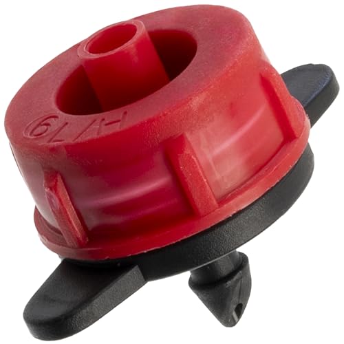 AERZETIX - Set mit 25 Bewässerungstropfern Durchflussrate 6 Liter pro Stunde l/h - Tropfsystem Gartenbewässerungsgerät - aus Kunststoff - Farbe rot AERZETIX - Set mit 25 Bewässerungstropfern Durchflussrate 6 Liter pro Stunde l/h - Tropfsystem Gartenbewässerungsgerät - aus Kunststoff - Farbe rot von AERZETIX