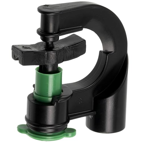 AERZETIX – Set mit 5 rotierenden Sprinklern für die Mikrobewässerung mit 360°-Sprühwinkel, Durchflussmenge 90 Liter/Stunde | Druckfestigkeit 2 bar | aus Kunststoff | Farbe: grün von AERZETIX