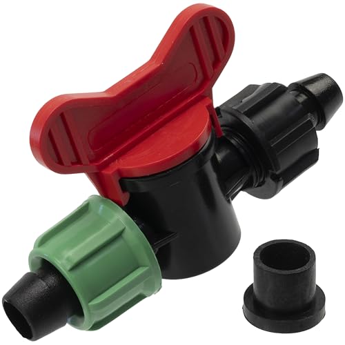 AERZETIX - Set mit 8 Umlenkventile mit Dichtung für 16mm Tropfbewässerungsrohr | Druckunterstützt 4 Bar | Absperrventil Bewässerungssystem Gartengeräte AERZETIX - Set mit 8 Umlenkventile mit Dichtung für 16mm Tropfbewässerungsrohr | Druckunterstützt 4 Bar | Absperrventil Bewässerungssystem Gartengeräte von AERZETIX