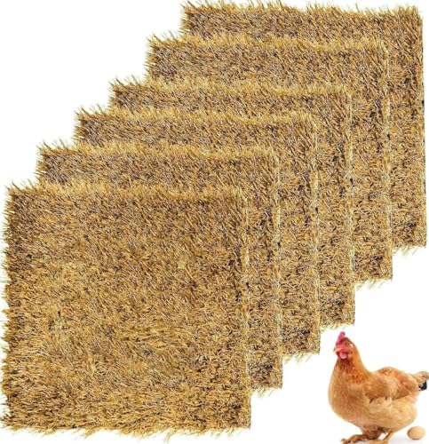 AESZITTEW Nistunterlagen für Hühner, 3 Stück waschbar, Hühner-Legepads, künstliches Geflügelzubehör, Vogelnester für Bauernhof, Hinterhof, Gehöft, Garten (#2) von AESZITTEW