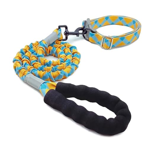 Hundeleine Dog Leash Skalierbar Bequem Gepolsterter Griff Explosionsgeschütztes P Seil Trainingsseil Kleine Mittelgroße Große Hunde-Yellow Hundeleine Dog Leash Skalierbar Bequem Gepolsterter Griff Explosionsgeschütztes P Seil Trainingsseil Kleine Mittelgroße Große Hunde-Yellow von AFHDKB