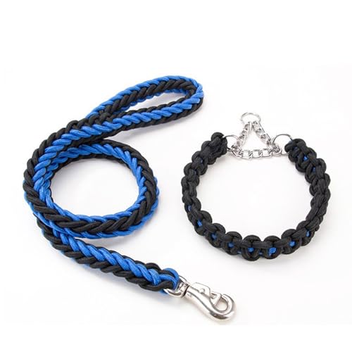 Hundeleine Dog Leash Strapazierfähig Geflochten Halsband Weiches Kletter Trainingsseil Lauf GEH Traktionsgurt Mittelgroße Große Hunde-Blue||XL Hundeleine Dog Leash Strapazierfähig Geflochten Halsband Weiches Kletter Trainingsseil Lauf GEH Traktionsgurt Mittelgroße Große Hunde-Blue||XL von AFHDKB