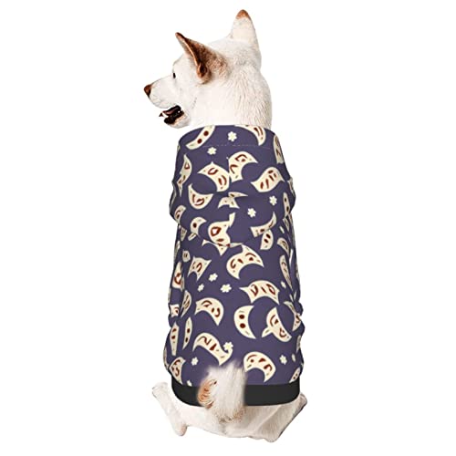 Hunde-Kapuzenpullover mit niedlichem Tiermuster, Haustierkleidung mit Hut, weicher Mantel für kleine, mittelgroße und große Hunde von AFINDI