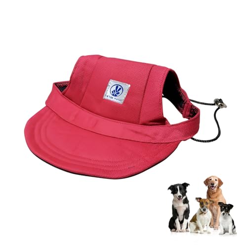AFIODA Baseballkappe für Hunde, verstellbarer Haustier-Sonnenhut mit Ohrlöchern und Riemen, Outdoor-Sport, Visierkappe für kleine, mittelgroße und große Hunde, Sonnenschutz, Sommerhut für Haustiere AFIODA Baseballkappe für Hunde, verstellbarer Haustier-Sonnenhut mit Ohrlöchern und Riemen, Outdoor-Sport, Visierkappe für kleine, mittelgroße und große Hunde, Sonnenschutz, Sommerhut für Haustiere von AFIODA
