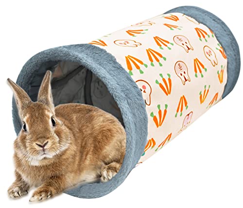 AFYHH Guinea-Pig Kaninchentunnel-Tube Spielzeug – Hasen-Hamster-Versteck für kleine Tiere, Aktivitätstunnel, Versteck, Zubehör für Zwergkaninchen, Meerschweinchen, Kätzchen (Rosa) von AFYHH