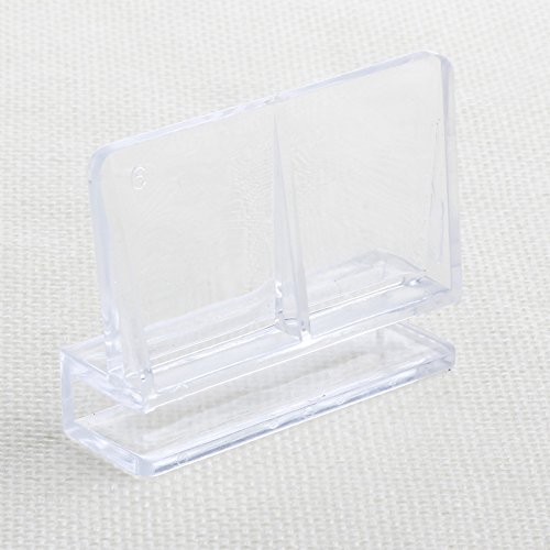 Clip für Aquarium, transparent, Acryl, Halterung für Aquarium-Glasabdeckungen, 6 mm, platzsparend, Acrylglas-Clip, Acryl-Deckel-Clips, Aquarium-Glasabdeckungsclip, Acrylglas-Clip von AGONEIR