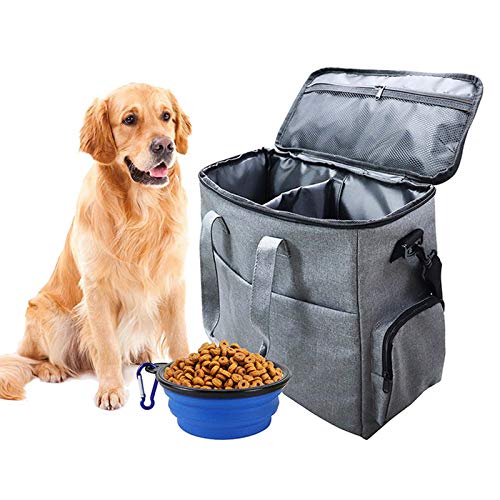 Haustier-Reisetasche, multifunktionaler Hund für Behälter, Organizer mit Schüssel-Set für Wandern, Camping, Reiniger für Fliesen, Schimmel, Farbe, Wand, Entferner Spray von AGONEIR