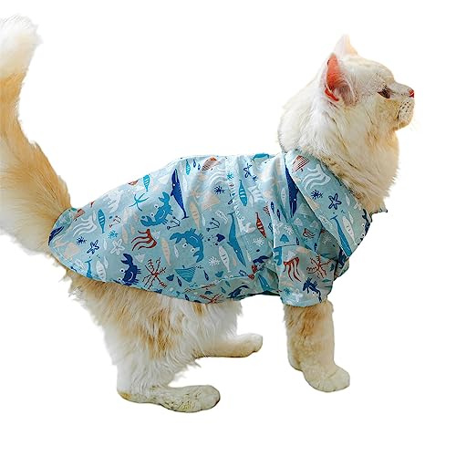 Hunde-Shirt, Strandbluse für große Hunde, weiche Bekleidung, blauer Pullover, Frühling, Welpen-Pyjama, Hunde-Shirt für große Hunde von AGONEIR