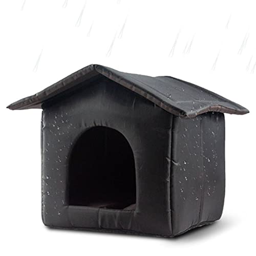 Hundehütte Betten für Hunde Waschbar Bedeckt Hundebett Mit Kissen Wasserdichtes Haustierhaus Bett Outdoor Wasserdichtes Zelt von AGONEIR