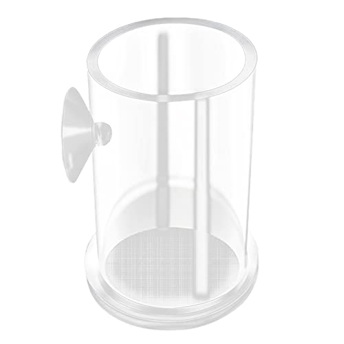 Transparente Acryl-Garnelen-Futternapf für Aquarium, Glas, Futterglas, Fisch-Futterstation, Sole, Garnelen, Futterröhrchen und Schüssel, Fischfütterung, transparent von AGONEIR