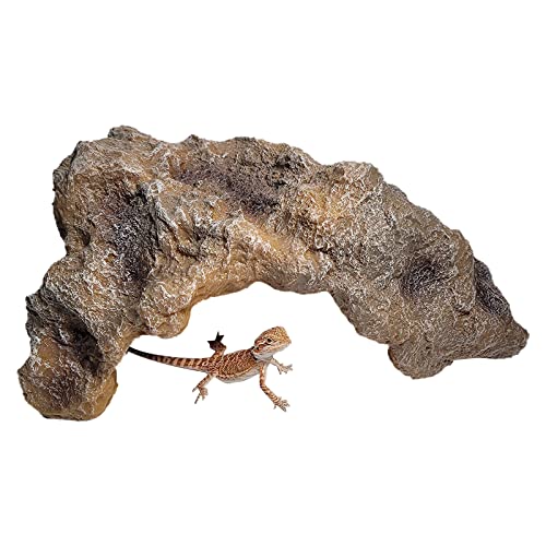 Versteck Höhle Aquarium Versteck Habitat Dekoration für Sonnenunterstand für Einsiedler Geckos Scorp Rock Versteck Höhle Dekorationen Aquarium Felsen Höhlen und Verstecke Kleines Versteck von AGONEIR