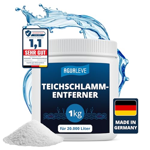 AGUALEVE® Teichschlammentferner 1kg *NEU* | bioverträgliche Reinigung von Schlamm, Laub & Ablagerungen ohne Schmermetalle | Made in Germany | für 20.000 Liter Teichwasser | Note 1,1 von AGUALEVE