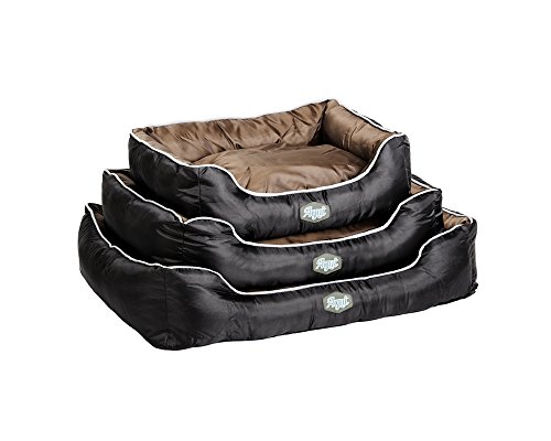 AGUI AG10017 Waterproof Bed Haustierbett, 75 x 58 x 19 cm, Schwarz und Braun von AGUI