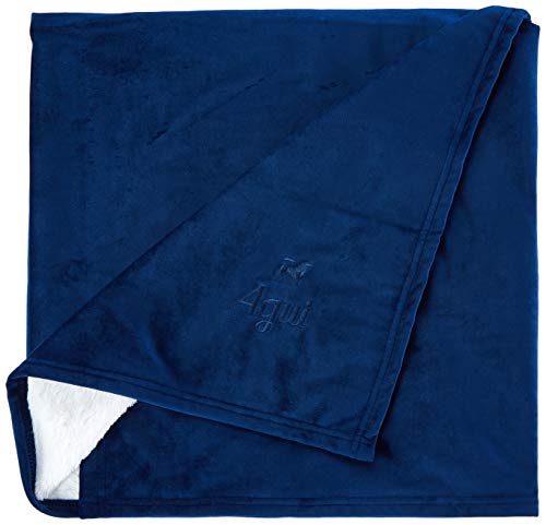 AGUI Decke Velvet blau, 120 x 80 cm, 1 Stück 500 g von AGUI
