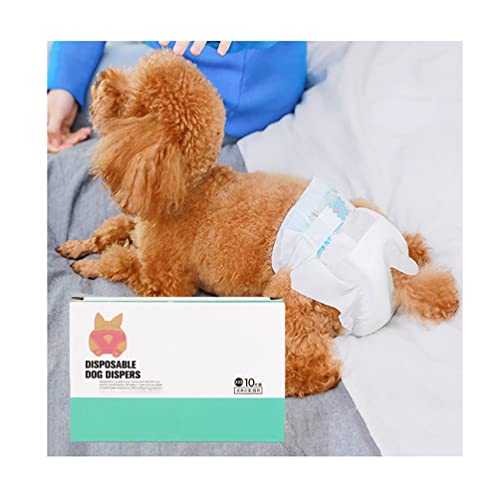 Einweg-Windeln für weibliche Hunde - S, weiche und bequeme Windeln für kleine Hunde, Größe 13-17 Zoll (Color : 30pcs) von AGYH