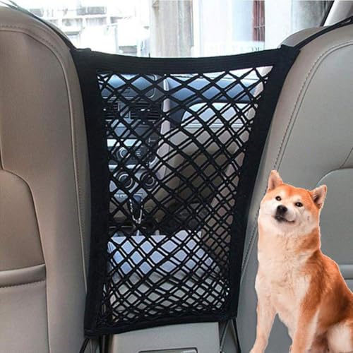 Autobarriere für Hunde, Sicherheitsnetz für Hunde, ausziehbar, Schutzbarriere für Tiere, Organizer aus 2-lagigem Netzgewebe, Trennzaun für Hunde, für SUV, LKW, Fahrzeug Autobarriere für Hunde, Sicherheitsnetz für Hunde, ausziehbar, Schutzbarriere für Tiere, Organizer aus 2-lagigem Netzgewebe, Trennzaun für Hunde, für SUV, LKW, Fahrzeug von AHDMR