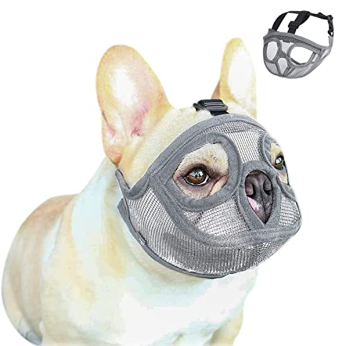 Maulkorb für Hunde, kurz, aus Netz, Maulkorb, französische Bulldogge, verstellbar, Maulkorb für Hunde, atmungsaktiv, Maulkorb für Hund, Kauen, Boyer, Training Maulkorb für Hunde, kurz, aus Netz, Maulkorb, französische Bulldogge, verstellbar, Maulkorb für Hunde, atmungsaktiv, Maulkorb für Hund, Kauen, Boyer, Training von AHDMR