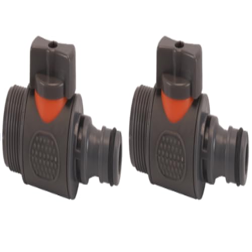 AHEJIOO 2 Stück Tankdurchführung mit Absperrhahn, Außengewinde 25mm, 3/4" Quick Connector, Tankdurchführung mit Hahnverbinder, Regentonnendurchführung, Für Wasserhähne, Wassertonnen & Wassertanks AHEJIOO 2 Stück Tankdurchführung mit Absperrhahn, Außengewinde 25mm, 3/4" Quick Connector, Tankdurchführung mit Hahnverbinder, Regentonnendurchführung, Für Wasserhähne, Wassertonnen & Wassertanks von AHEJIOO