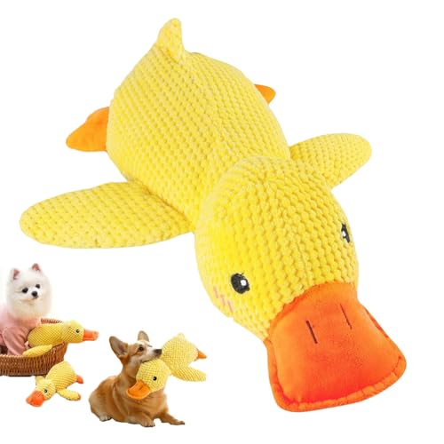 AHEJIOO Hundespielzeug Ente - Unzerstörbares Anti Stress Spielzeug für Hunde, 25×22 cm Langlebiges Kuscheltier mit Quietschfunktion und Pfotenstern-Design für Große/Kleine Hunde AHEJIOO Hundespielzeug Ente - Unzerstörbares Anti Stress Spielzeug für Hunde, 25×22 cm Langlebiges Kuscheltier mit Quietschfunktion und Pfotenstern-Design für Große/Kleine Hunde von AHEJIOO