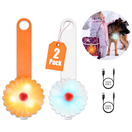 AHJ Hundelicht, Blinklicht Schulranzen Kinder, Sicherheits LED Blinklicht für Hunde - Katzen, USB-C Wiederaufladbar LED Licht Leuchthalsband Hund, licht für Jogger - Walker - Fahrradfahrer AHJ Hundelicht, Blinklicht Schulranzen Kinder, Sicherheits LED Blinklicht für Hunde - Katzen, USB-C Wiederaufladbar LED Licht Leuchthalsband Hund, licht für Jogger - Walker - Fahrradfahrer von AHJ
