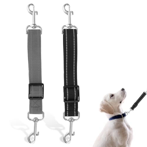 AHQiZFX 2 Stück Hundeleine,Hunde Leine Kurz,Hundehalsband Clips,Reflektierende Nylon Schleppleine,Verstellbarer Haustier Hundehalsband,Hunde Schleppleine mit 2 Karabiner,für Hundewelpen Lauftraining AHQiZFX 2 Stück Hundeleine,Hunde Leine Kurz,Hundehalsband Clips,Reflektierende Nylon Schleppleine,Verstellbarer Haustier Hundehalsband,Hunde Schleppleine mit 2 Karabiner,für Hundewelpen Lauftraining von AHQiZFX