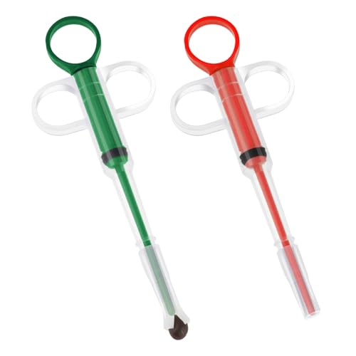 AHQiZFX 2 Stück Pet Pill Plunger Popper für kleine Katzen Hunde, Haustier Pillenspender, Wiederverwendbare Katze Pillenspender Feeder Tool, Pet Piller Soft Tip Tablet Spritze Schieber Tier Medizin AHQiZFX 2 Stück Pet Pill Plunger Popper für kleine Katzen Hunde, Haustier Pillenspender, Wiederverwendbare Katze Pillenspender Feeder Tool, Pet Piller Soft Tip Tablet Spritze Schieber Tier Medizin von AHQiZFX