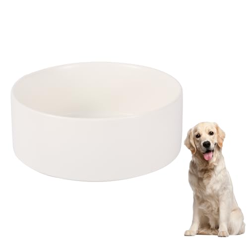 Futternapf Hund Hundenapf Grosse Hunde - Fressnapf Hund Keramik als Ersatz - Großer Napf Hund für Futter und Wasser - Futterschale Hunde - Wassernapf für Hunde - Trinknapf Hund - 1800 ml - Weiß Futternapf Hund Hundenapf Grosse Hunde - Fressnapf Hund Keramik als Ersatz - Großer Napf Hund für Futter und Wasser - Futterschale Hunde - Wassernapf für Hunde - Trinknapf Hund - 1800 ml - Weiß von AHX