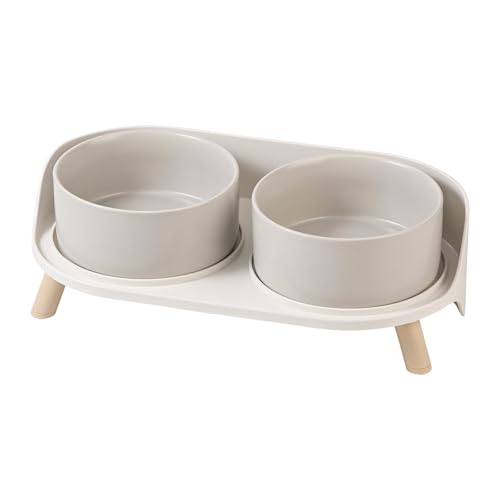 Futternapf Hund Keramik Hundenapf Erhöht - Spritzsicherer Hundenäpfe mit Ständer - Doppel Napf Katze Fressnapf Hund - Futter Wasser Napfset für Kleine bis Mittlere Hunde und Große Katzen - 850ml x 2 Futternapf Hund Keramik Hundenapf Erhöht - Spritzsicherer Hundenäpfe mit Ständer - Doppel Napf Katze Fressnapf Hund - Futter Wasser Napfset für Kleine bis Mittlere Hunde und Große Katzen - 850ml x 2 von AHX