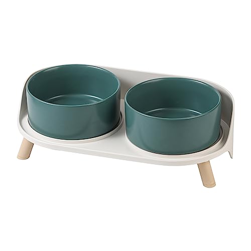 Futternapf Hund Keramik Hundenapf Erhöht - Spritzsicherer Hundenäpfe mit Ständer - Doppel Napf Katze Fressnapf Hund - Futter Wasser Napfset für Kleine bis Mittlere Hunde und Große Katzen - 850ml x 2 Futternapf Hund Keramik Hundenapf Erhöht - Spritzsicherer Hundenäpfe mit Ständer - Doppel Napf Katze Fressnapf Hund - Futter Wasser Napfset für Kleine bis Mittlere Hunde und Große Katzen - 850ml x 2 von AHX