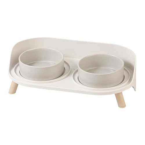 Katzen Napfset Katzennapf Erhöht Keramik - Doppelt Katzennäpfe mit Rutschfestem Ständer und Spritzschutz - Fressnapf Katze Napf - Futternapf Wassernapf Set für Katzen Welpen Kleine Hunde - 2 x 480 ML Katzen Napfset Katzennapf Erhöht Keramik - Doppelt Katzennäpfe mit Rutschfestem Ständer und Spritzschutz - Fressnapf Katze Napf - Futternapf Wassernapf Set für Katzen Welpen Kleine Hunde - 2 x 480 ML von AHX