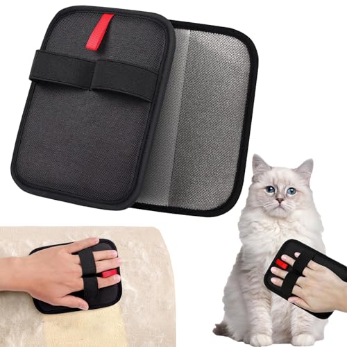 AIDODIA 2025 New Pet Hair Remover Glove- Fellmagnet Handschuhe, Wiederverwendbare Fell Magnet Handschuhe, Katzen Handschuhe Fellpflege Für Glattes und Gesundes Fell Für Kleidung, Sofas (A) von AIDODIA
