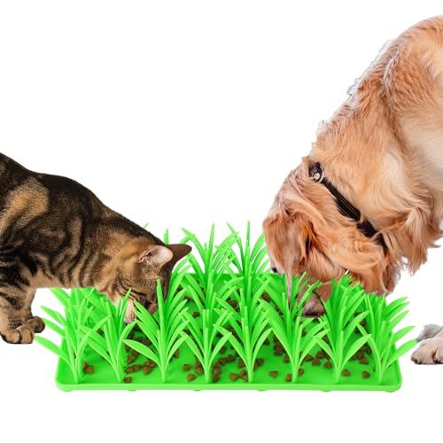 AIERSA Silikon-Grasmatte für Katzen, langsames Futter, Schnüffelmatte für Hunde, grünes Gras, Silikonmatte für Katzen, motiviert Haustiere zum Futtersuch, interaktives Futterspielzeug für Langeweile AIERSA Silikon-Grasmatte für Katzen, langsames Futter, Schnüffelmatte für Hunde, grünes Gras, Silikonmatte für Katzen, motiviert Haustiere zum Futtersuch, interaktives Futterspielzeug für Langeweile von AIERSA