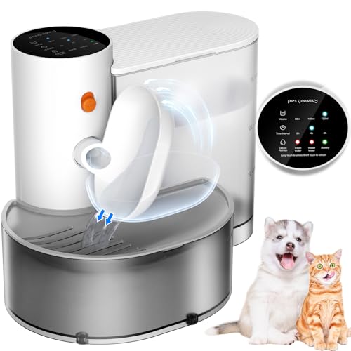 AIERSA Smart Pet Wasserbrunnen, Automatischer Haustier Wasserbrunnen Kein Filter benötigt, Filterloser Katzenwasserbrunnen, Selbstreinigender Katzenwasserbrunnen ohne Filter, Wiederaufladbarer AIERSA Smart Pet Wasserbrunnen, Automatischer Haustier Wasserbrunnen Kein Filter benötigt, Filterloser Katzenwasserbrunnen, Selbstreinigender Katzenwasserbrunnen ohne Filter, Wiederaufladbarer von AIERSA